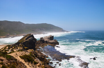 Eine Reise durch Südafrika. Robberg Nature Reserve in der Nähe von Plettenberg.