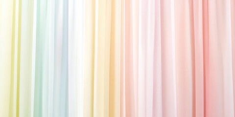 Obraz premium Vertical gradient stripes in soft pastel colors, transitioning from pale yellow to light pink, with a smooth satin texture that enhances the gentle hues.