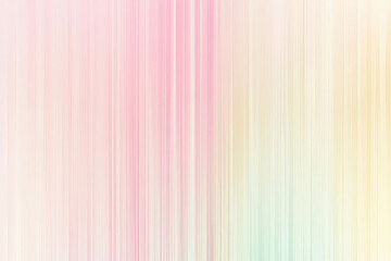 Obraz premium Vertical gradient stripes in soft pastel shades, transitioning from light pink at the top to pale yellow at the bottom, with a smooth, glossy texture, creating a calm and soothing atmosphere.