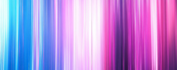 Obraz premium Vertical gradient stripes in vibrant neon colors, blending from cyan to magenta, with a glossy, high-reflective surface that creates a futuristic vibe.
