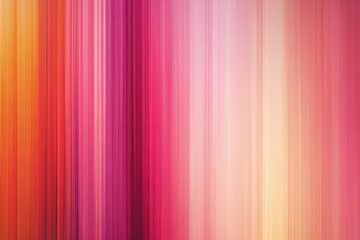 Obraz premium Vertical gradient stripes in warm, sunset colors, transitioning from orange to pink, with a smooth, glossy texture that reflects soft light.