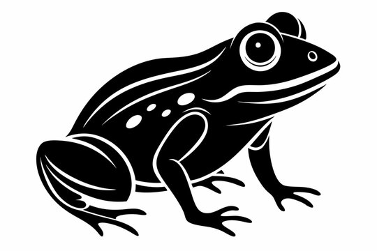 recommend clip art: frog vector silhouette, frog animal ,frog illutration white background