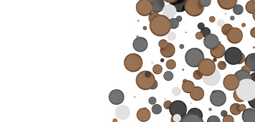 confetti png. Gold confetti falls from the sky.