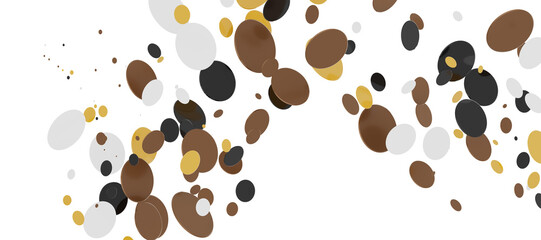 Confetti, paper triangle on the floor, fancy, colorful, celebration party