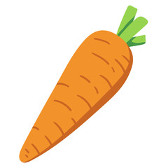 carrot illustration for card website, application, printing, document, poster design, etc.