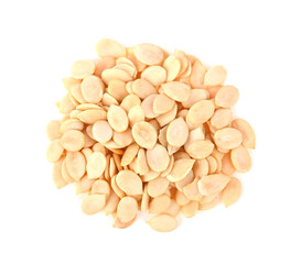 watermelon Seed isolated on white background top view