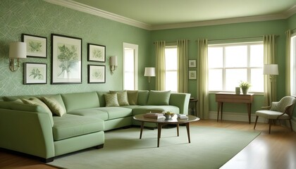 Photo interior modern design room 3d illustration;