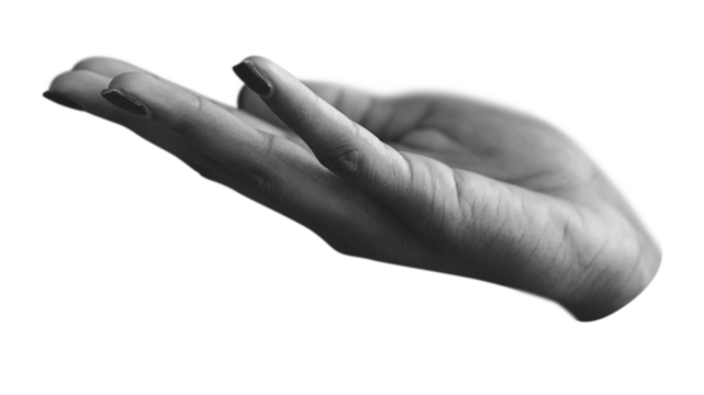 Woman's hand png transparent background