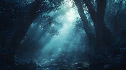 beautiful view Enchanted Forest Path