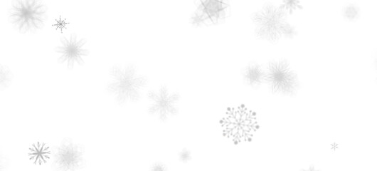 Snowflake Symphony: Magnificent 3D Illustration Showcasing Falling Holiday Snowflakes in Harmony