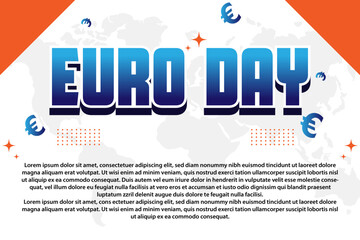 Euro Day – January 1, 2025, Attractive design, can be used on all social media platforms, beautiful color combination, get it now for your first purchase.