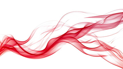 abstract red curve isolated on white