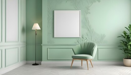 Photo interior modern design room 3d illustration;