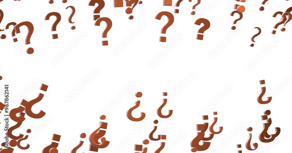 Aufkleber colored question marks background concept
