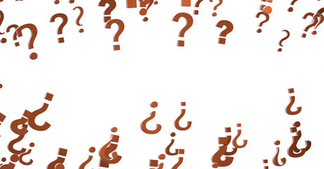 colored question marks background concept