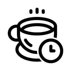 Coffee Processing Line Icon. Single icon, line vector icon