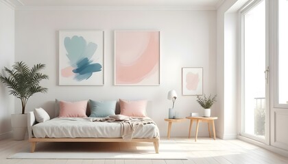 Photo interior modern design room 3d illustration;