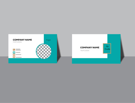 Business card for business and personal use. 
Vector illustration design. Horizontal layout.
