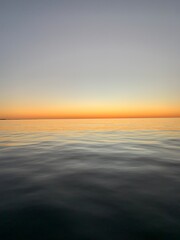 sunset on the sea