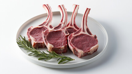 lamb chops placed on the plate