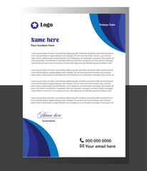 Letterhead Design Mockup template.