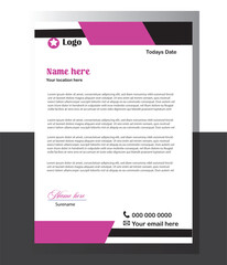 Letterhead Design Mockup template.