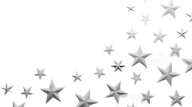 white star spikes overlay isolated 