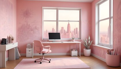 Photo interior modern design room 3d illustration;