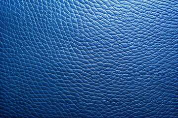 Detailed close-up of blue leather with unique pattern