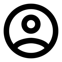 Account Circle png outlined icon, for social media application..More:.. Original from <a href=