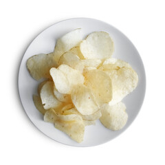 Potato Chips on White Plate