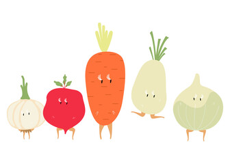 Healthy ingredients png sticker, vegetables illustration on transparent background