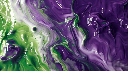 Fototapeta premium Vibrant Abstract Fluid Art