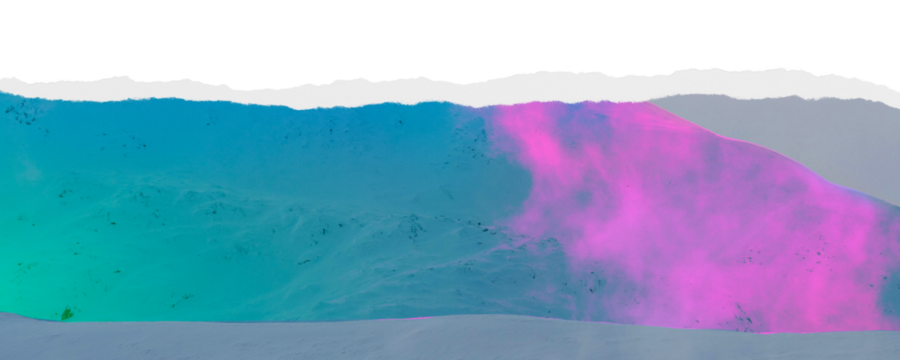 Colorful winter png ripped paper border, transparent background