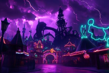 Neon Halloween Carnival