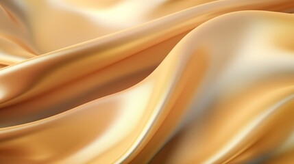 Fototapeta premium Golden satin texture background, soft focus.