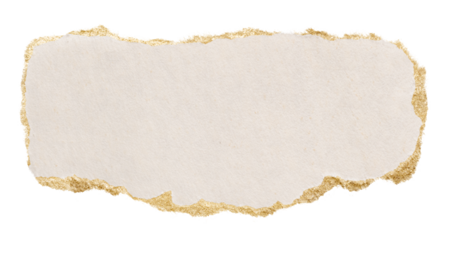 Torn paper png cut out, rectangular collage element on transparent background