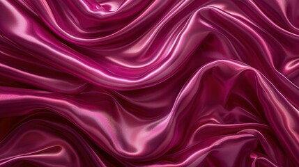 Obraz premium A long, flowing piece of pink fabric