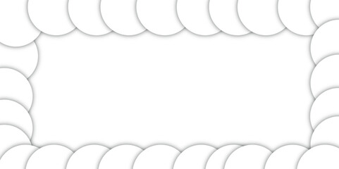 white abstract modern background. Abstract white 3d circular pattern technology background. Digital technology wallpaper used in the corporate in design. Seamless Bubble Pattern. paper cut design. art