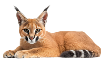 Isolated red fox cub with white fur, looking at camera, cute and small, on transparent background