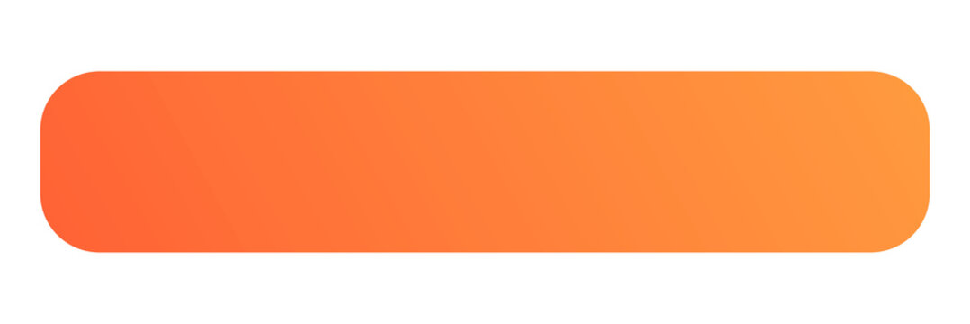 Orange gradient badge png rectangle shape sticker, transparent background