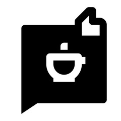 Good Feedback Simple Glyph Icon. Single icon, glyph vector icon