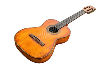 Obraz premium acoustic guitar isolated on transparent background