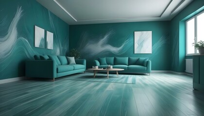 Photo interior modern design room 3d illustration;