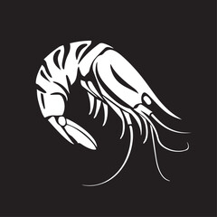 Shrimp in cartoon, doodle style . Image for t-shirt, web, mobile apps and ui. Isolated 2d vector illustration in logo, icon, sketch style, Eps 10, black and white. AI Generative