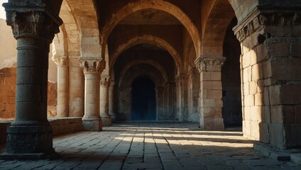 Ancient classic architecture with arches