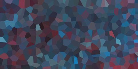 Dark Multicolor Broken Stained Glass Background with dark lines. Voronoi diagram background. Seamless pattern with 3d shapes vector Vintage Illustration background. Geometric Retro tiles pattern