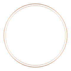 Golden frame png, circle, design element, transparent background