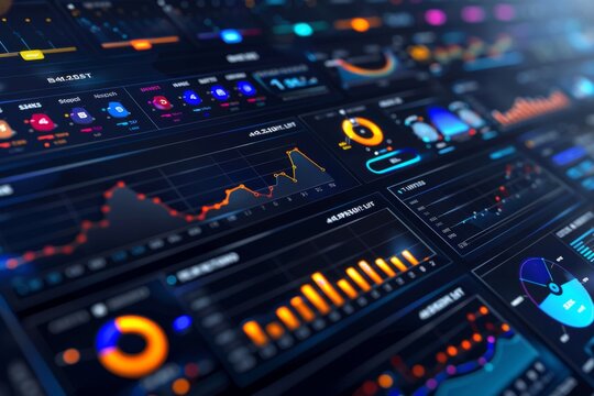 Comprehensive dashboard visualizing key performance charts