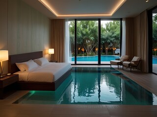 modern bedroom interior